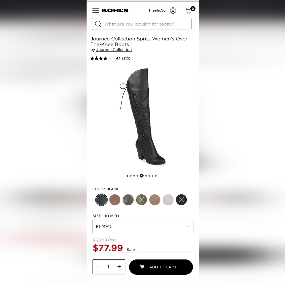 Journee Collection Spritz Women's Over-The-Knee Boots